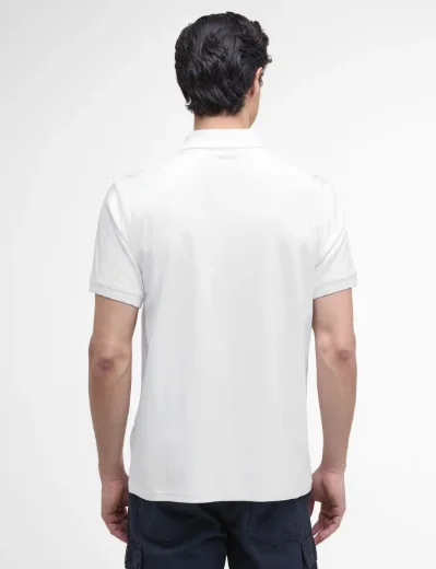 Barbour International Innes Interlock Polo Shirt | White
