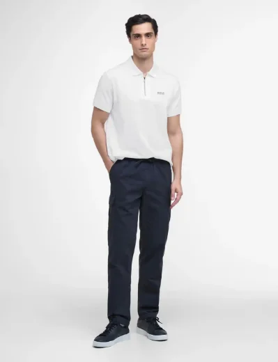 Barbour International Innes Interlock Polo Shirt | White