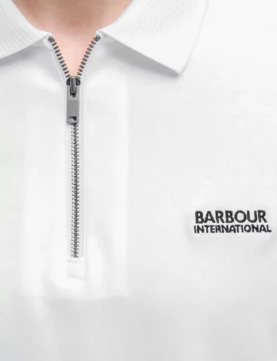 Barbour International Innes Interlock Polo Shirt | White