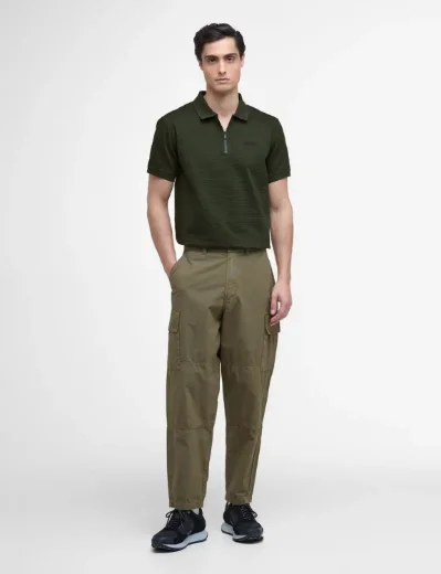 Barbour International Alfred Jacquard Stripe Polo | Sage