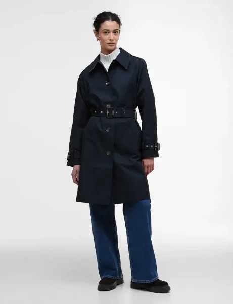 Barbour Maia Showerproof Trench Coat | Navy Barbour Maia Showerproof Trench Coat | Navy