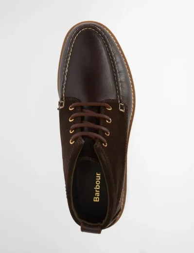 Barbour Hadston Chukka Boot | Dark Brown