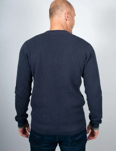 Fred Perry Waffle Stitch Jumper | Dark Airforce 