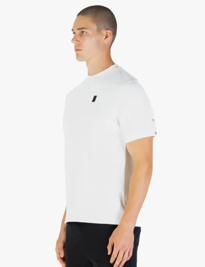 Luke Keswick Rib Detail Crew T-shirt | White