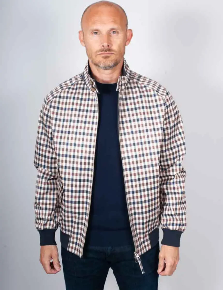 Aquascutum Active Archival Club Check Harrington 