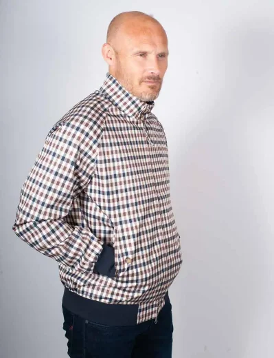 Aquascutum Active Archival Club Check Harrington 