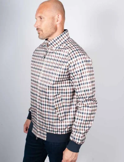 Aquascutum Active Archival Club Check Harrington 