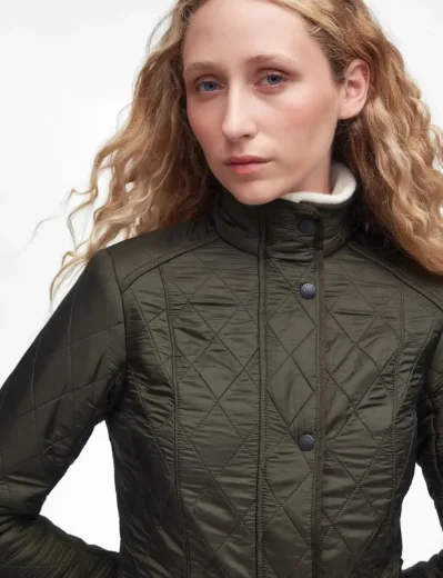 Barbour Cavalry Polar Quilt Jacket | Dark Olive