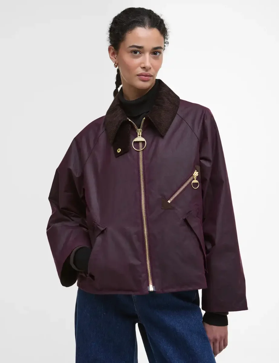 Barbour Womens Arlene Wax Jacket | Merlot