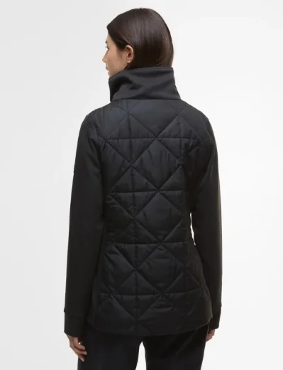 Barbour Intl Kya Quilted Sweater | Black