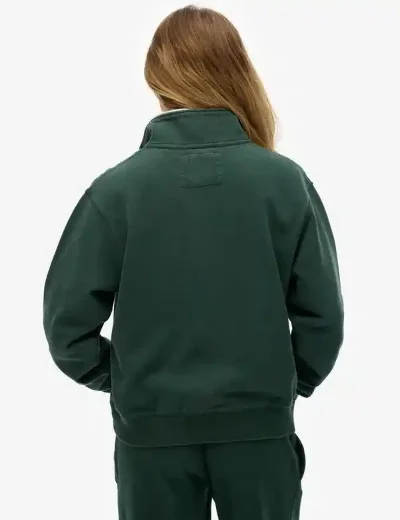 Superdry Athletic Essential Half Zip | Enamel Green