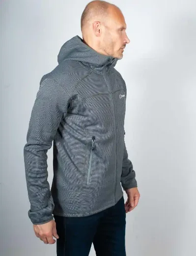 Berghaus Pravitle MTN Hooded Fleece Jacket | Grey/Dark Grey
