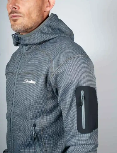 Berghaus Pravitle MTN Hooded Fleece Jacket | Grey/Dark Grey