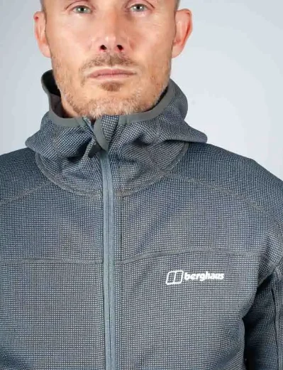 Berghaus Pravitle MTN Hooded Fleece Jacket | Grey/Dark Grey
