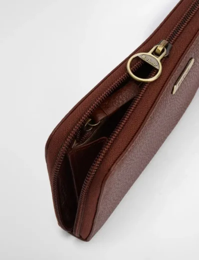 Barbour Birch Leather Matinee Purse | Brown