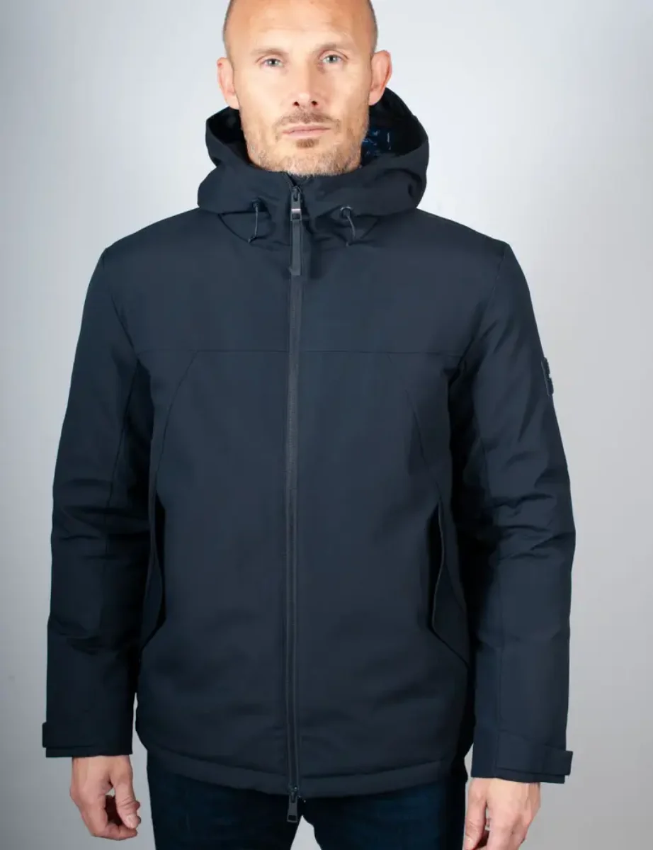 Tommy Hilfiger Tech Hooded Short Padded Jacket | Navy