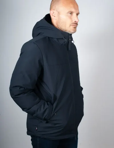 Tommy Hilfiger Tech Hooded Short Padded Jacket | Navy