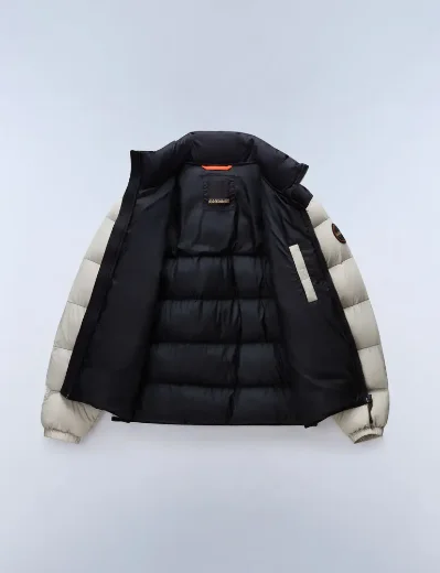 Napapijri Molveno Stand Collar Puffer Jacket | Grey Will