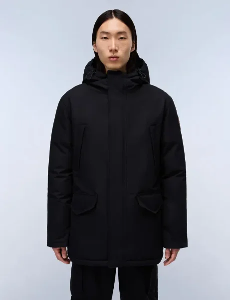 Napapijri A-Cornier 1 Short Parka Jacket | Black Napapijri Cornier 1 Parka Jacket | Black