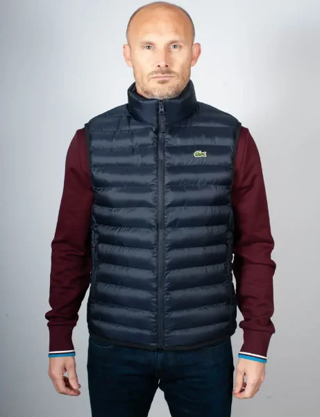 Lacoste Lightweight Water-repellent Gilet | Navy Lacoste Lightweight Water-repellent Gilet | Navy