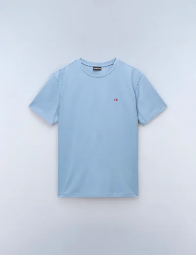 Napapijri Salis SS Sum Crew Neck T-Shirt | Faded Denim