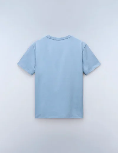 Napapijri Salis SS Sum Crew Neck T-Shirt | Faded Denim