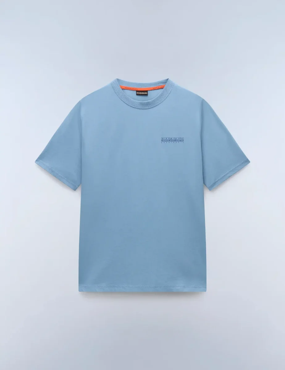 Napapijri S-Back Logo Graphic T-Shirt | Faded Denim