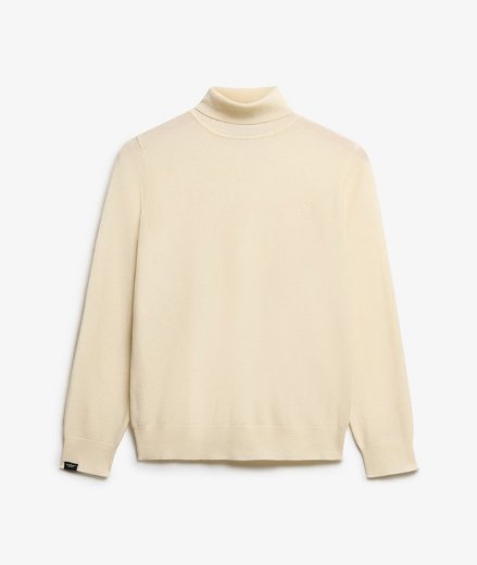 Superdry Classic Turtle Neck Jumper | Cream Marl