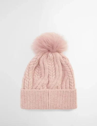 Barbour Elsdon Beanie | Rose Pink