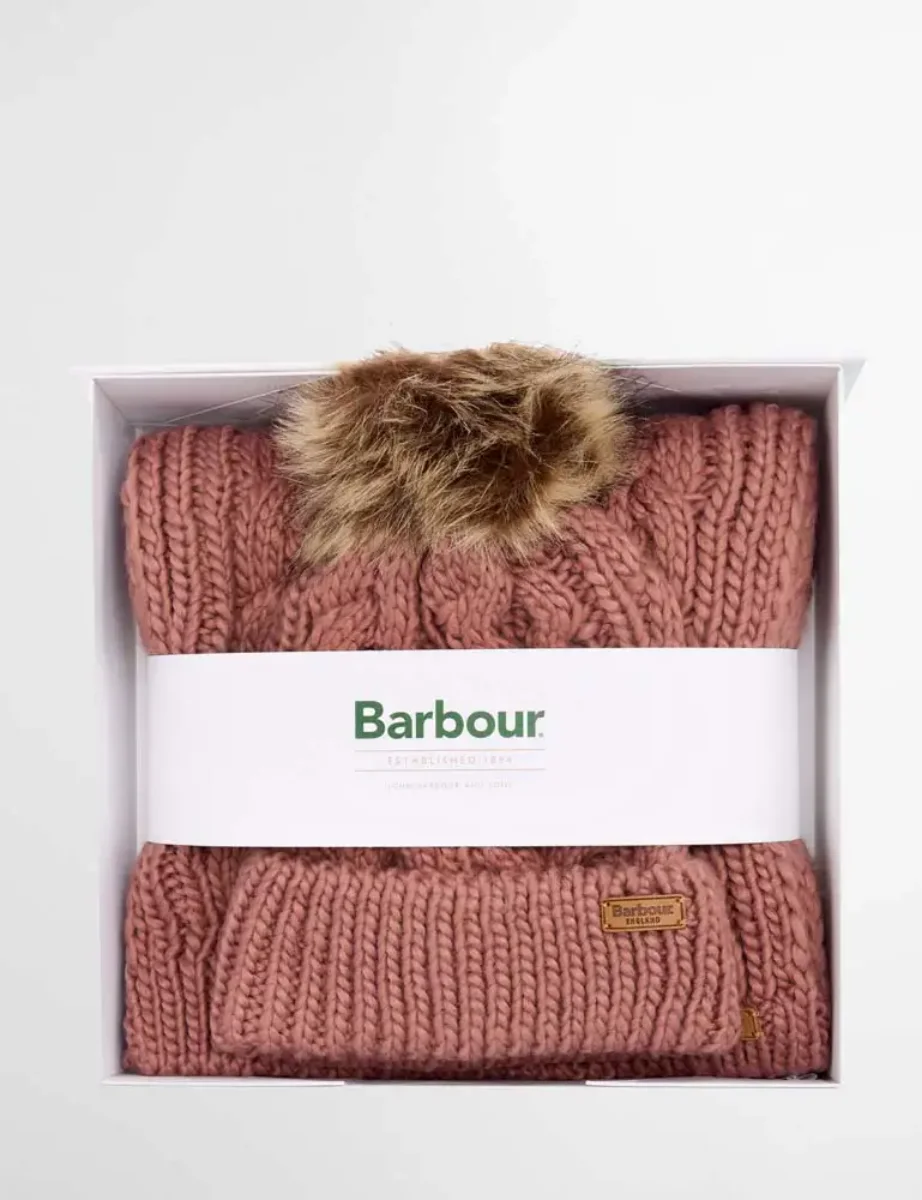 Barbour Women's Penshaw Hat and Scarf Set | Arabesque