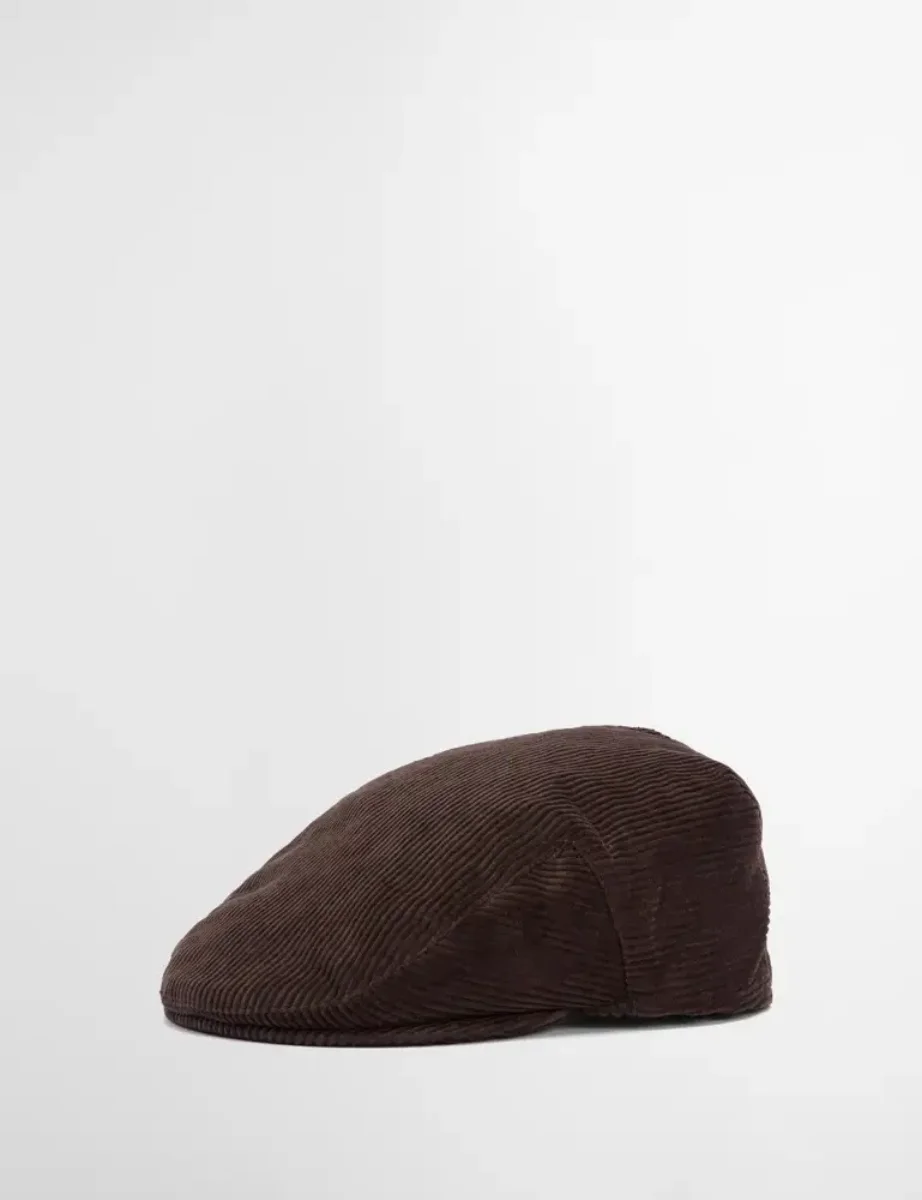 Barbour Westdale Cord Flat Cap | Brown
