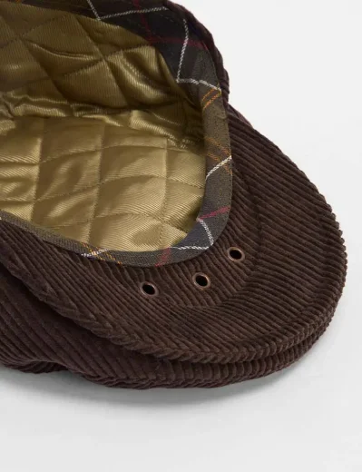 Barbour Westdale Cord Flat Cap | Brown