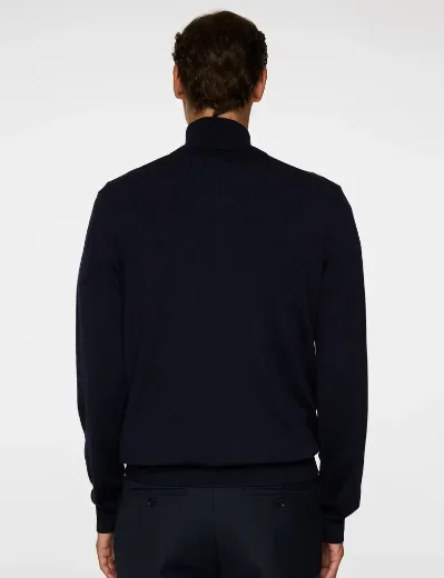 J.Lindeberg Kiyan Merino Quarter Zip | Navy