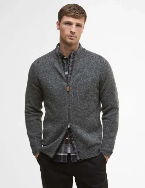 Barbour Talder Half Zip Jumper | Charcoal Barbour Talder Half Zip Jumper | Charcoal