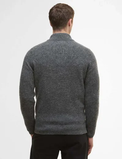 Barbour Talder Half Zip Jumper | Charcoal