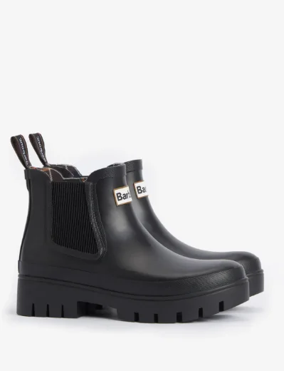 Barbour Halton Ankle Welly | Black