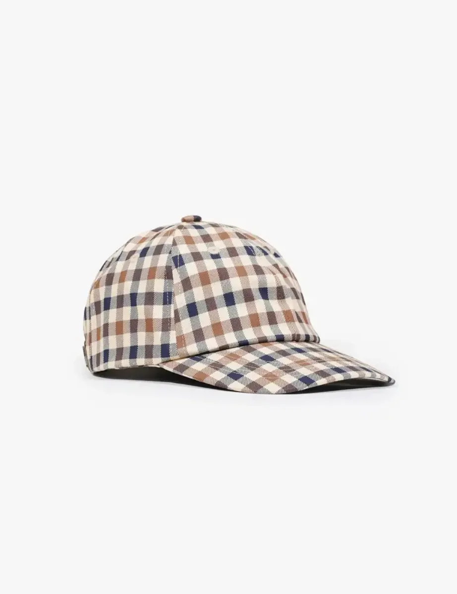 Aquascutum Active Club Check Baseball Cap 