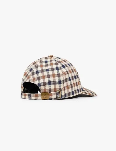 Aquascutum Active Club Check Baseball Cap 