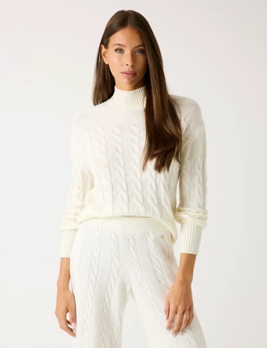 Guess Wool Blend Sweater | White