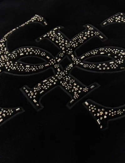 Guess Studded Logo Sweater | Black
