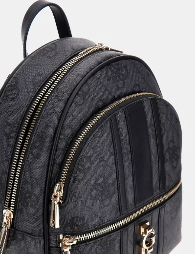 Guess Women's Erenia 4G Logo Backpack / Coal