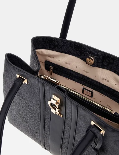Guess Women's Erenia 4G Logo Tote Bag | Coal