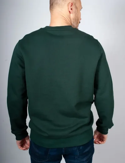 Lacoste Landscape Crocodile Fleece Sweatshirt | Dark Green