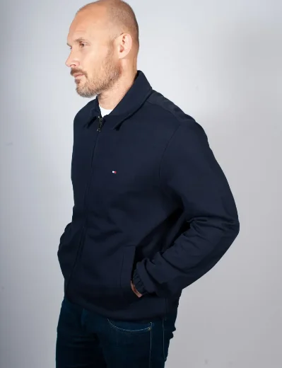 Picture of Tommy Hilfiger Essential Terry Sweat Ivy Jacket | Navy
