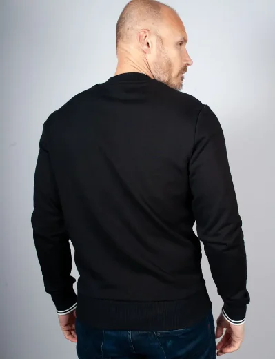 Fred Perry Crew Neck Sweatshirt | Black