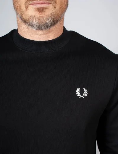 Fred Perry Crew Neck Sweatshirt | Black