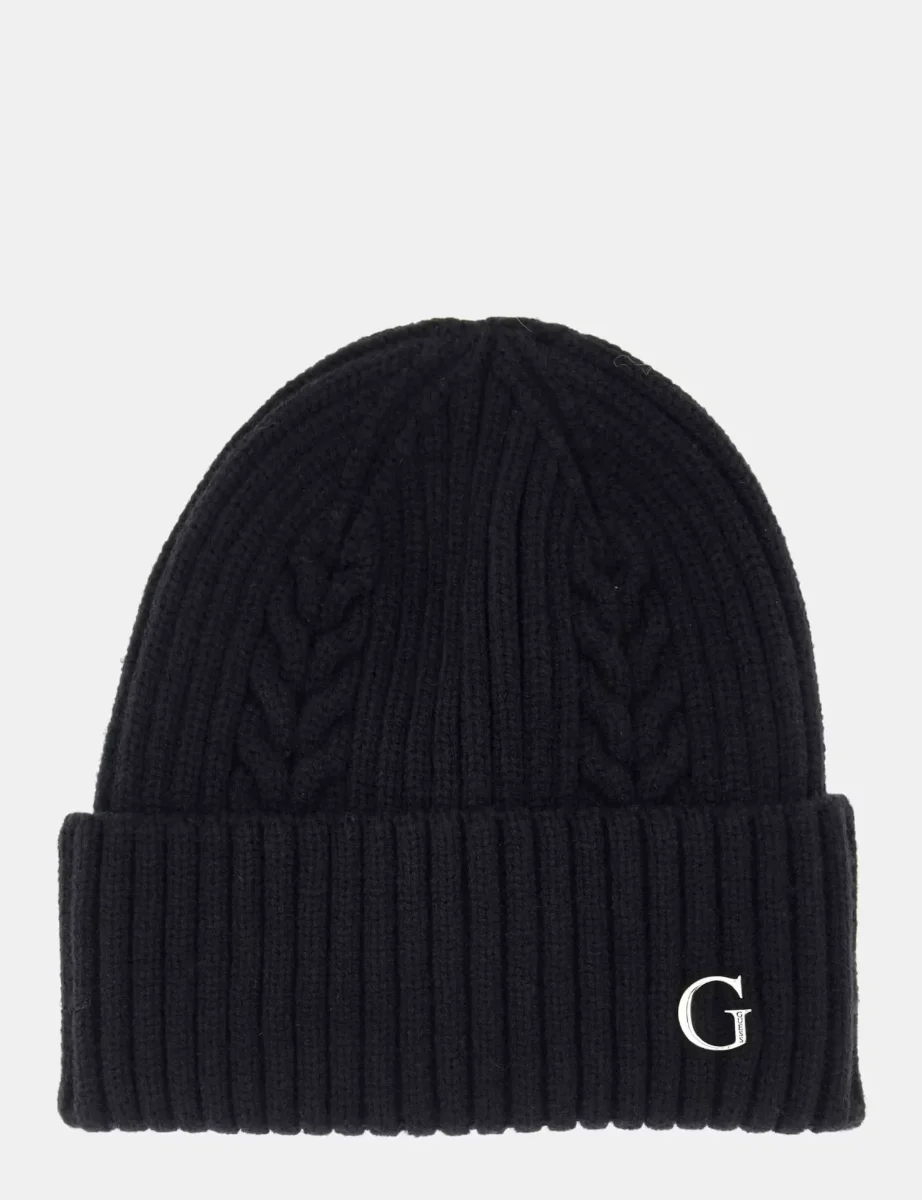 Guess Knitted Beanie | Black