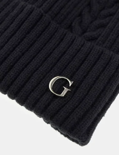 Guess Knitted Beanie | Black