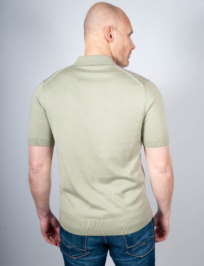 Fred Perry Short Sleeve Knitted Polo | Seagrass