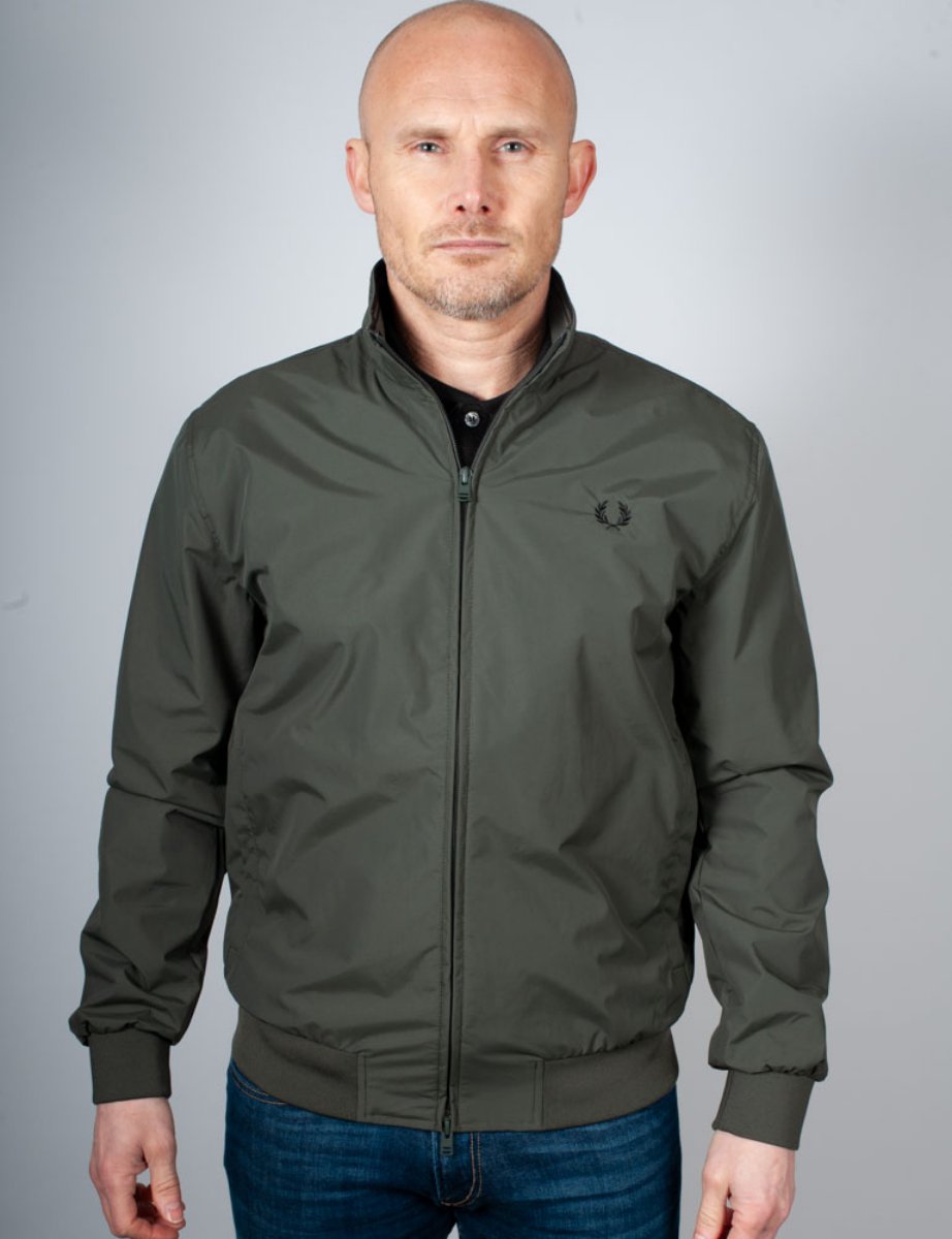 Fred Perry Brentham Jacket | Field Green/Black